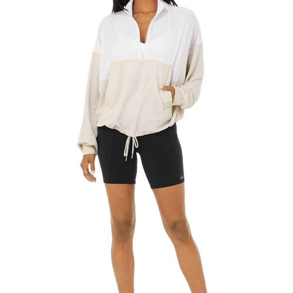 NEW Alo Yoga City Girl Track Jacket Pullover